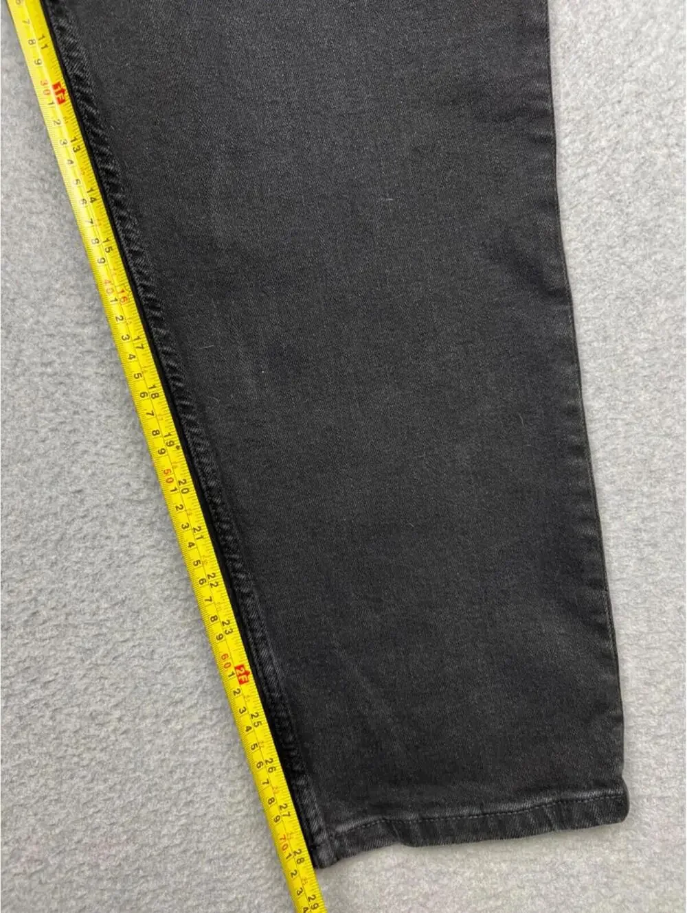 Free Assembly Jeans Womens Plus 22 The Original 90'S Straight Black Inseam 28''